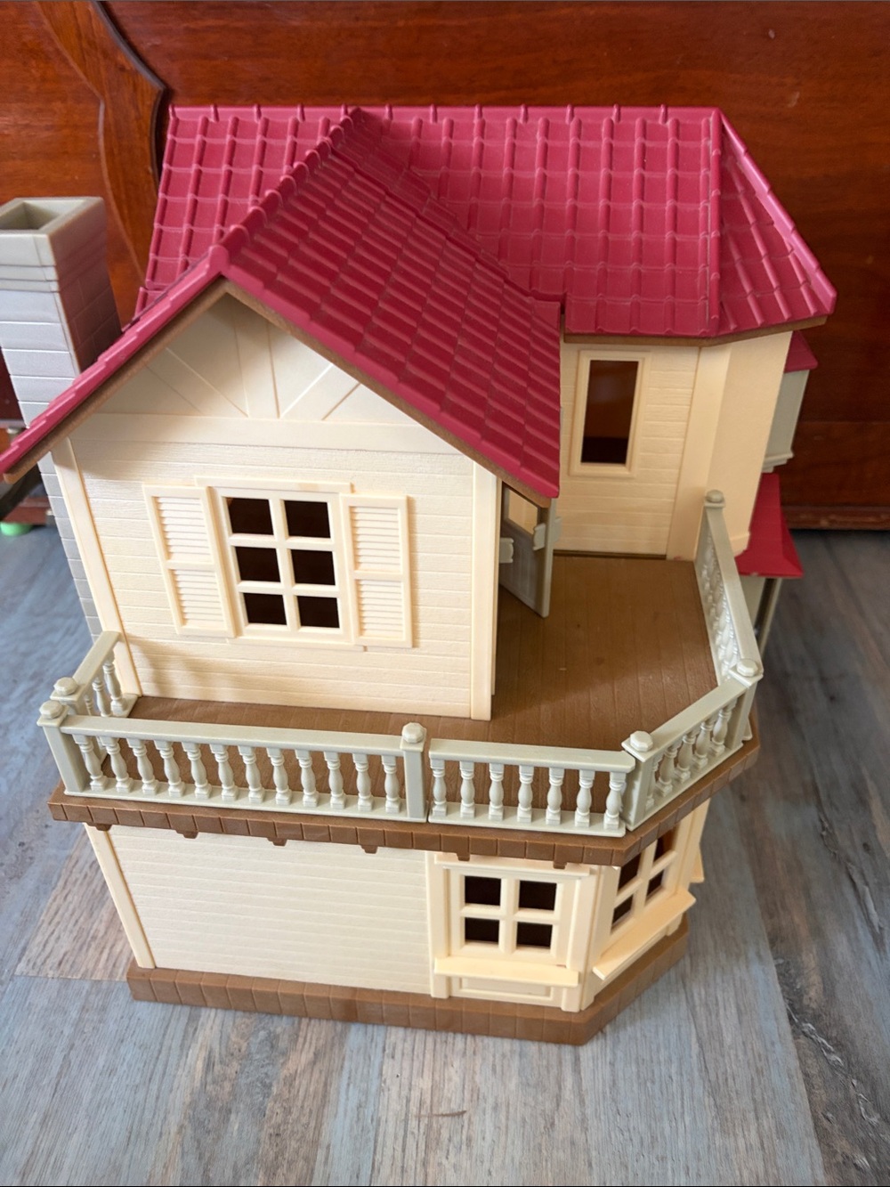 Calico Critters Red Roof Country Home Doll House Lights Up work Condition - Picture 6 of 7